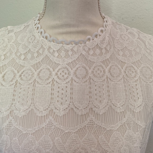 NWT SHEIN white lace dress, size M - Picture 2 of 7